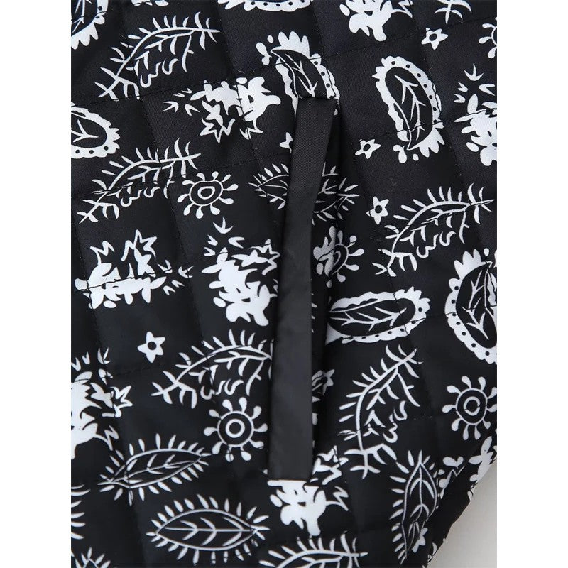 Emilia | Paisley Print Button-Down Jacket