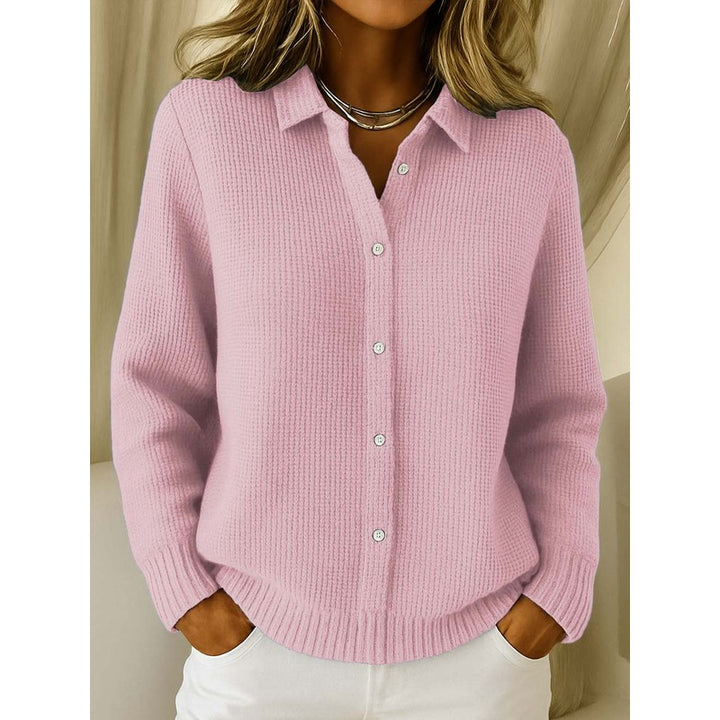 Margot | Buttoned Ribbed Knit Cardigan