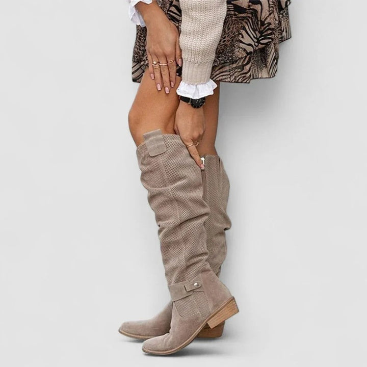 Women Knee-High Western Boots