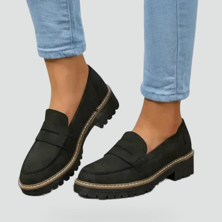 Lucile | Penny Loafer with Lug Sole