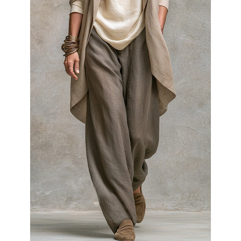 Simone | Open-Front Jacket Wide-Leg Trouser Set
