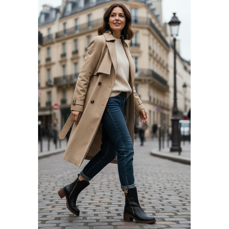 Pernelle | Square Heel Ankle Boots