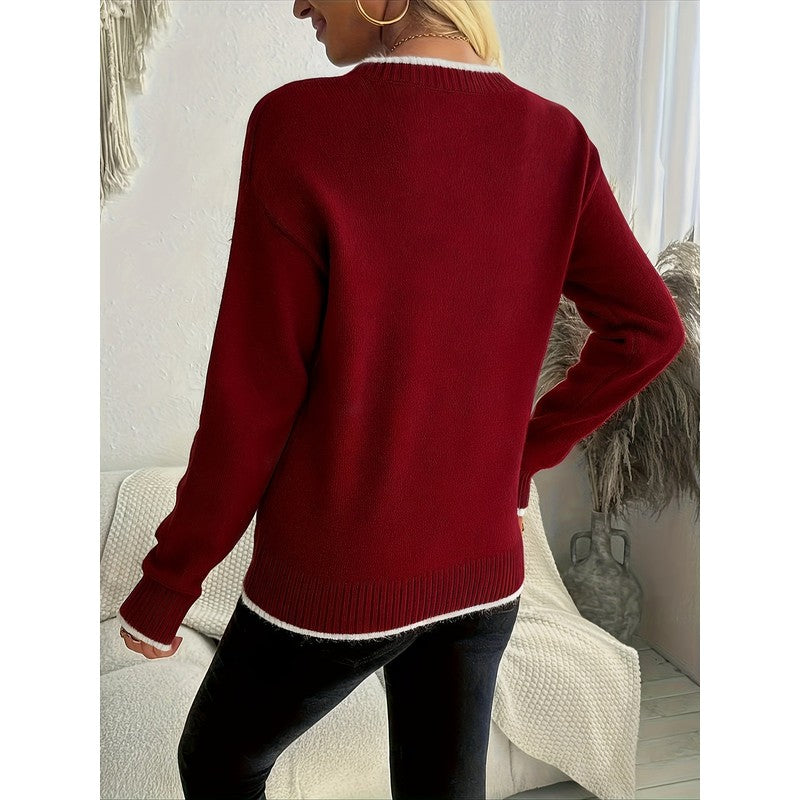 Holly | Snowflake-Embellished Sweater