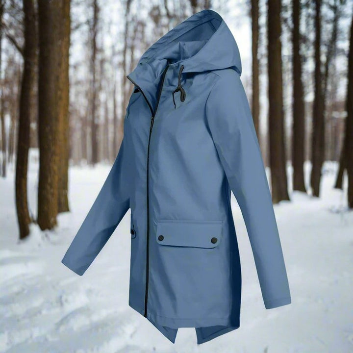 Lorraine | Women's Longline Hooded Rain Jacket
