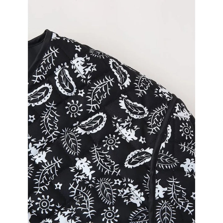 Emilia | Paisley Print Button-Down Jacket