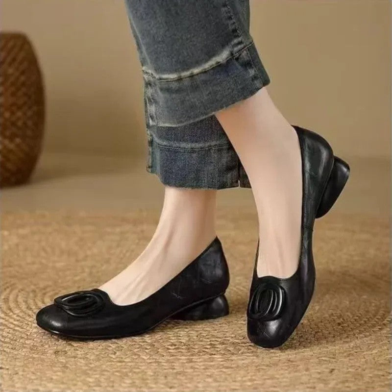 Opium | Round-Toe Low-Heel Pumps