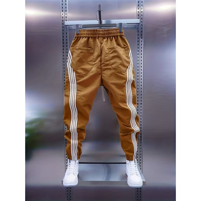 Μάρκους | Ριγέ παντελόνι jogger με πάνελ