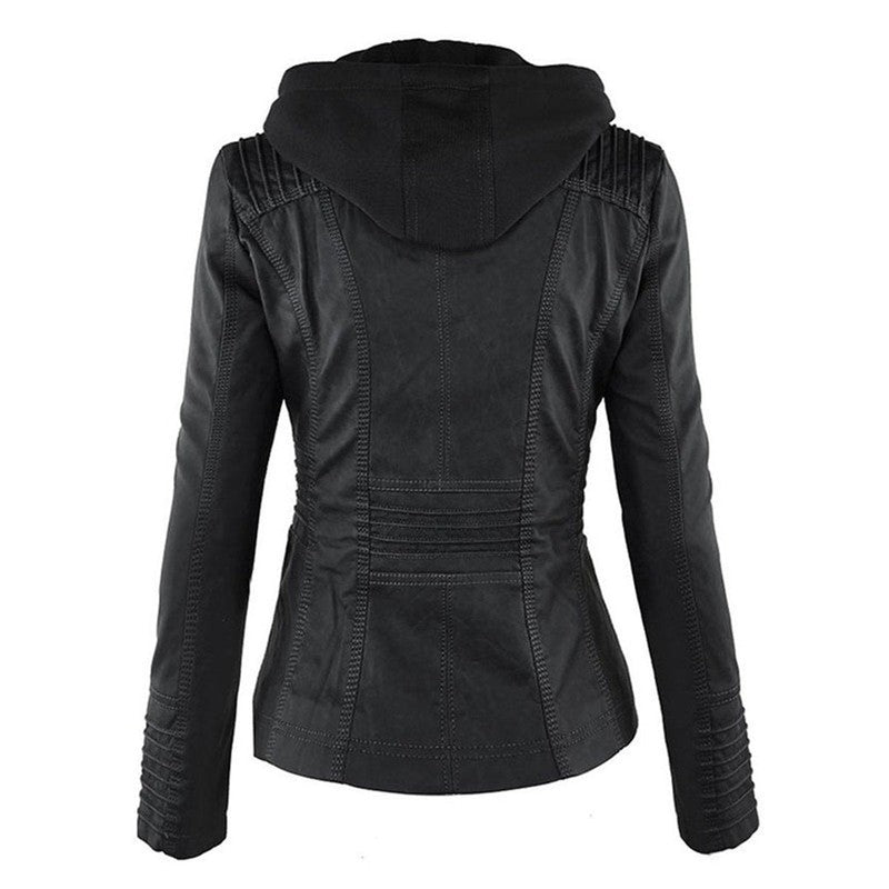 Lucinda | Tailored Hooded Moto Jacket