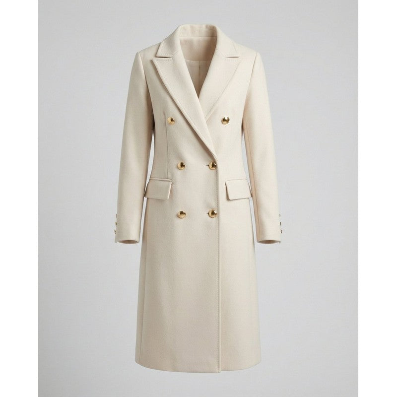 Emeline | Tailored Double-Breasted Longline Coat