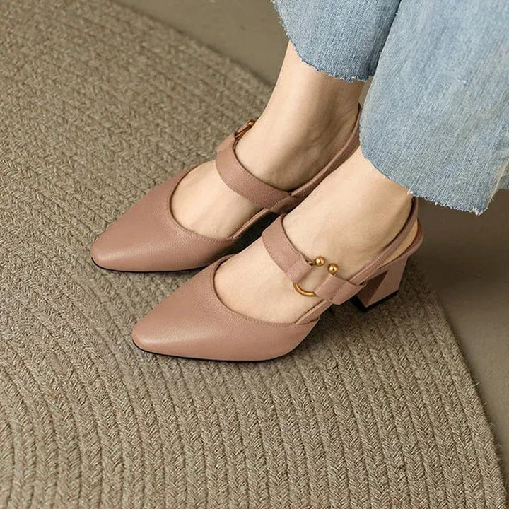 Ombeline | Pointed-Toe Slingback Heels