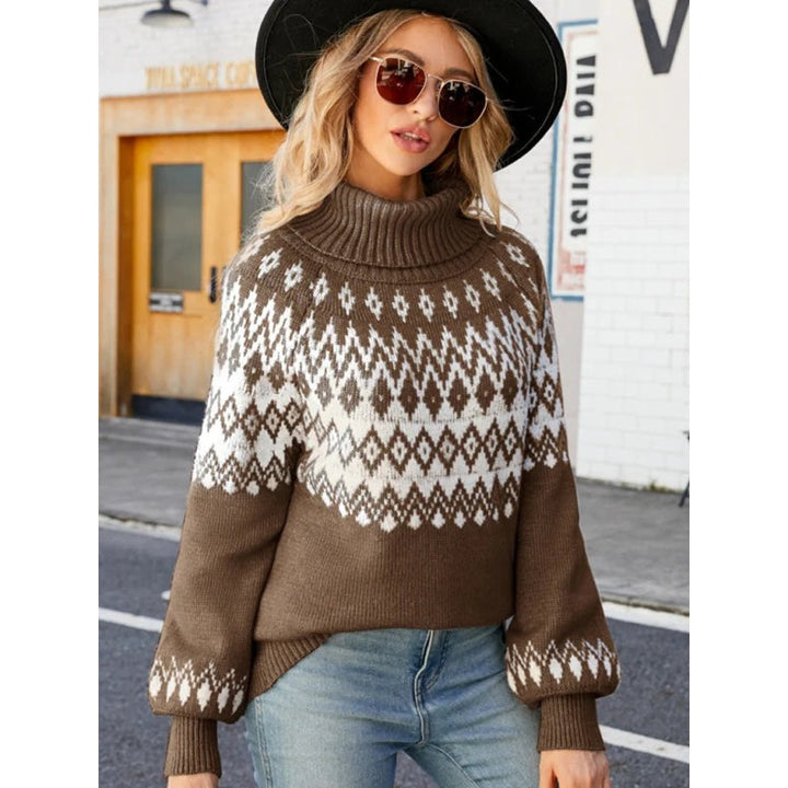 Elaine | Fair Isle Turtleneck Sweater