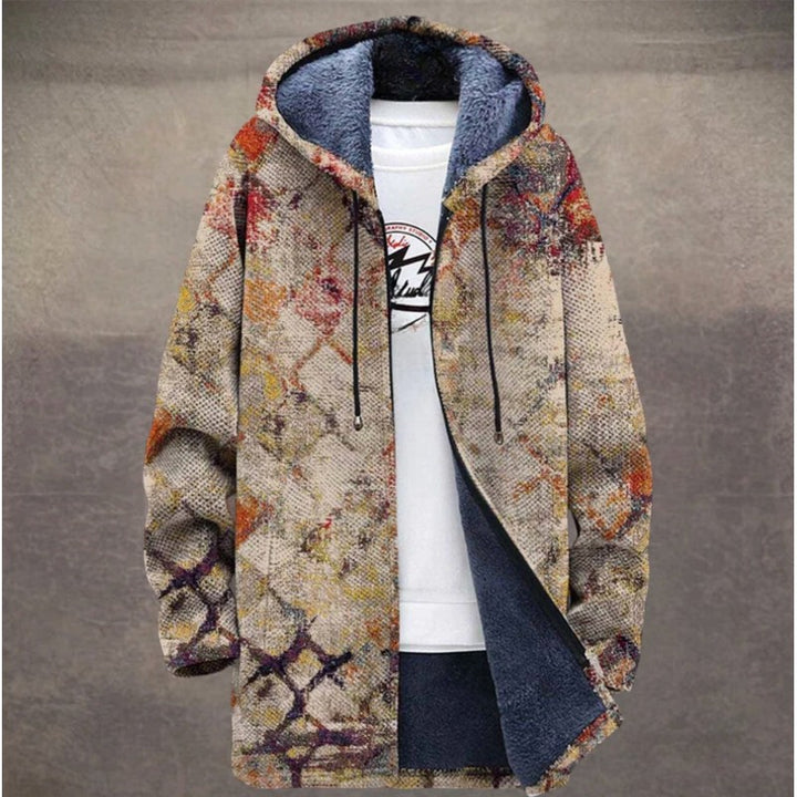 Women's Hooded Painterly Coat