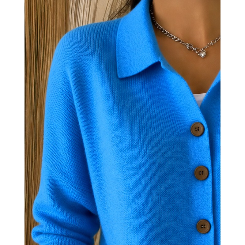 Eleanor | Button Collar Cardigan