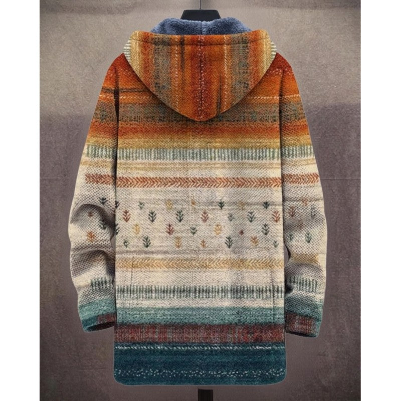 Sienna | Bohemian Folk-Art Hooded Coat