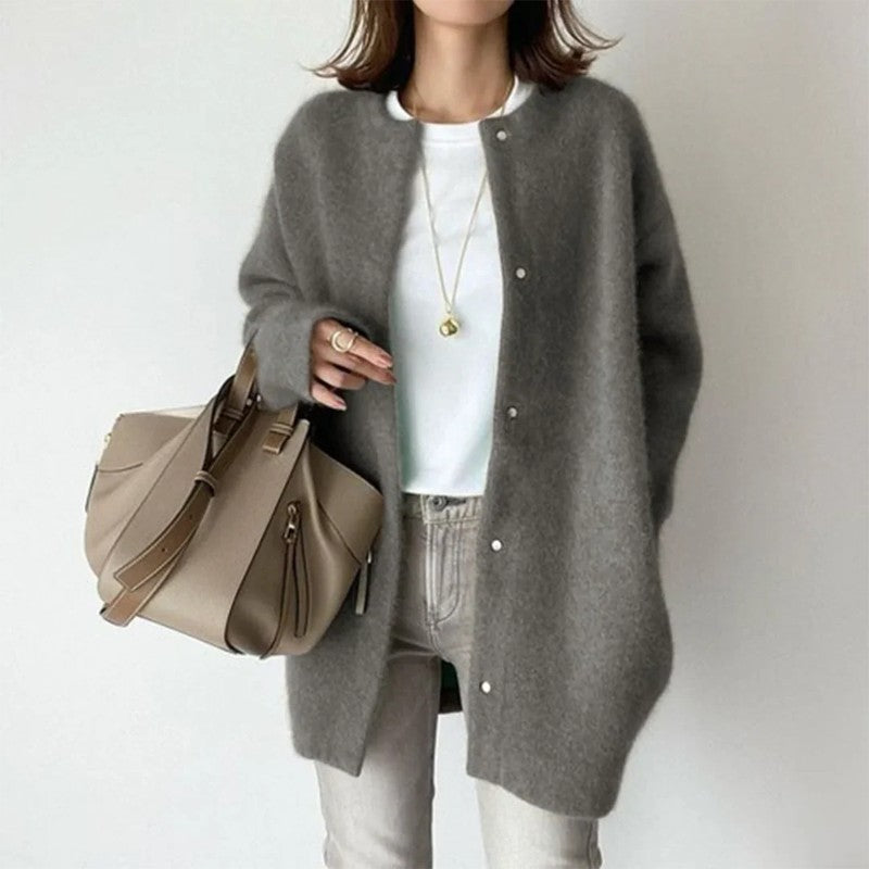 Diana | Button-Front Longline Cardigan