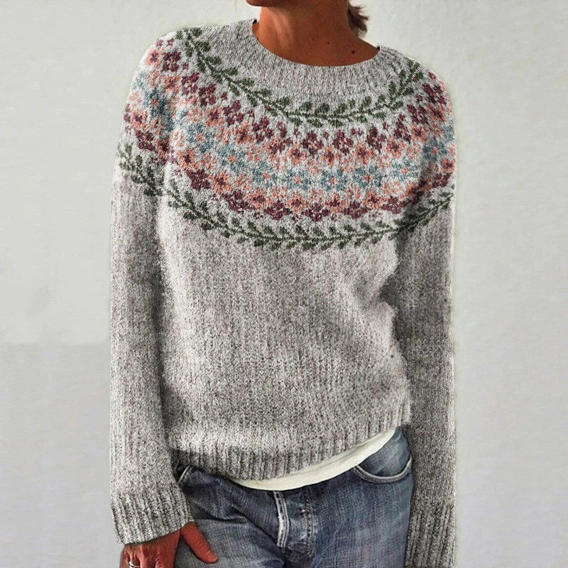 Women's Sweater | Yoke Pattern Knit