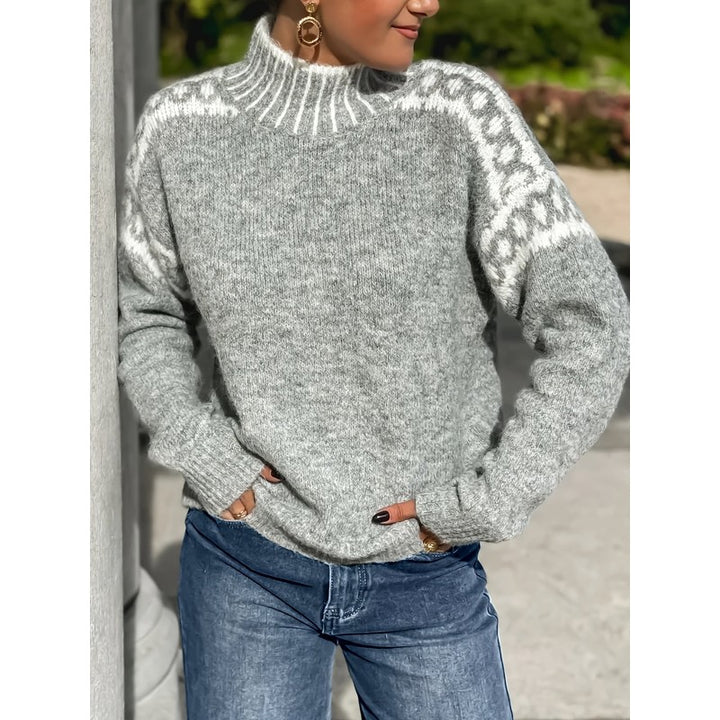 Corinna | Nordic Mock-Neck Sweater