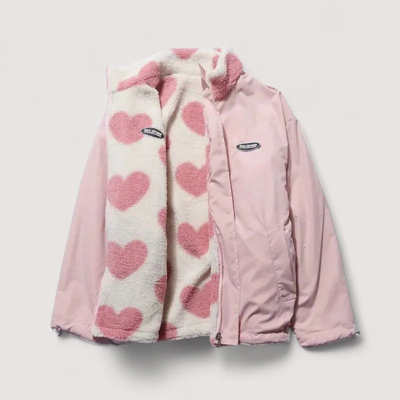 Sommerfeld | Reversible Heart-Pattern Jacket