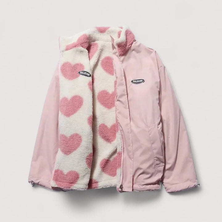 Sommerfeld | Reversible Heart-Pattern Jacket