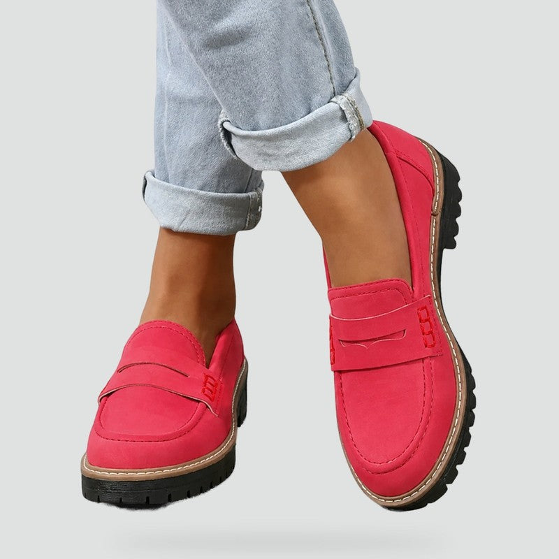 Lucile | Penny Loafer with Lug Sole