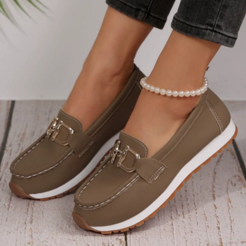 Estelle | Flat Wedge Loafers