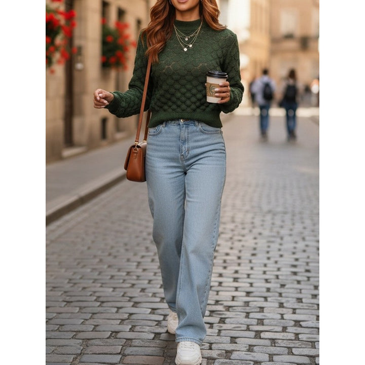 Melanie | Cropped Mock Neck Sweater
