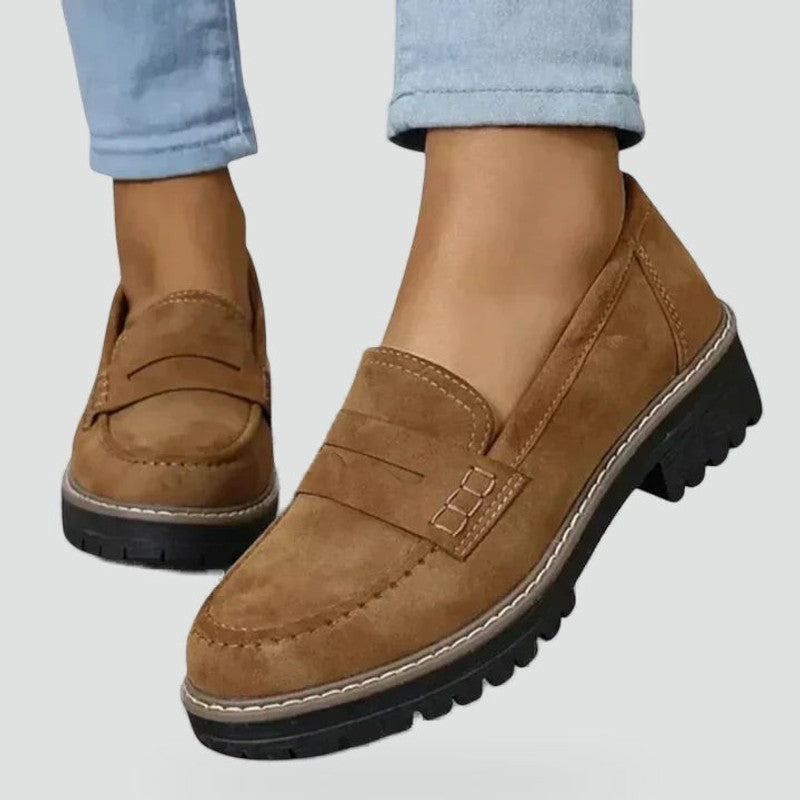 Lucile | Penny Loafer with Lug Sole
