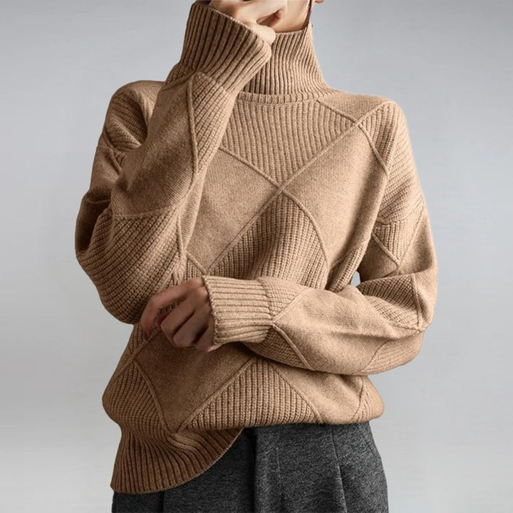 Magdalene | Fold-Over Turtleneck Sweater