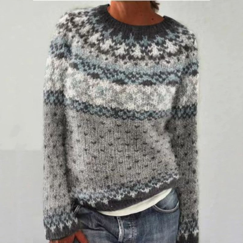 Women Sweater | Nordic-Inspired Fair Isle Pullover
