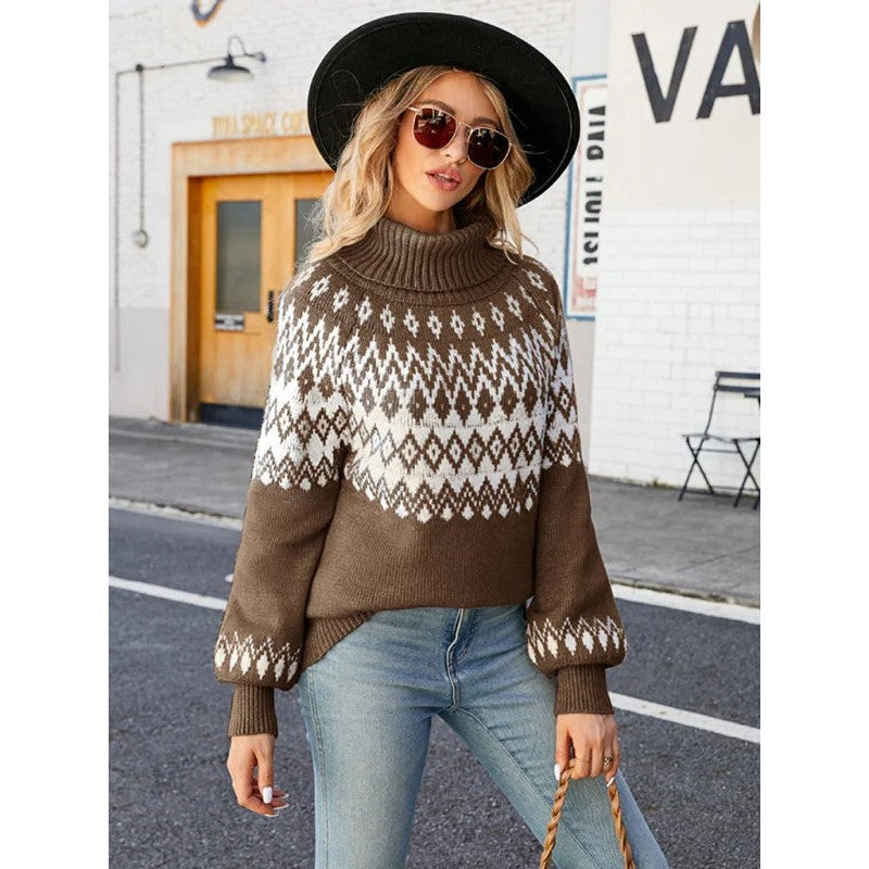 Elaine | Fair Isle Turtleneck Sweater