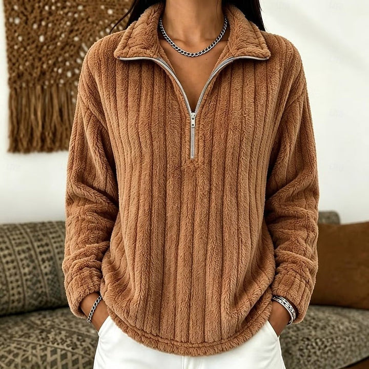 Juliette | Quarter-Zip Collared Sweater