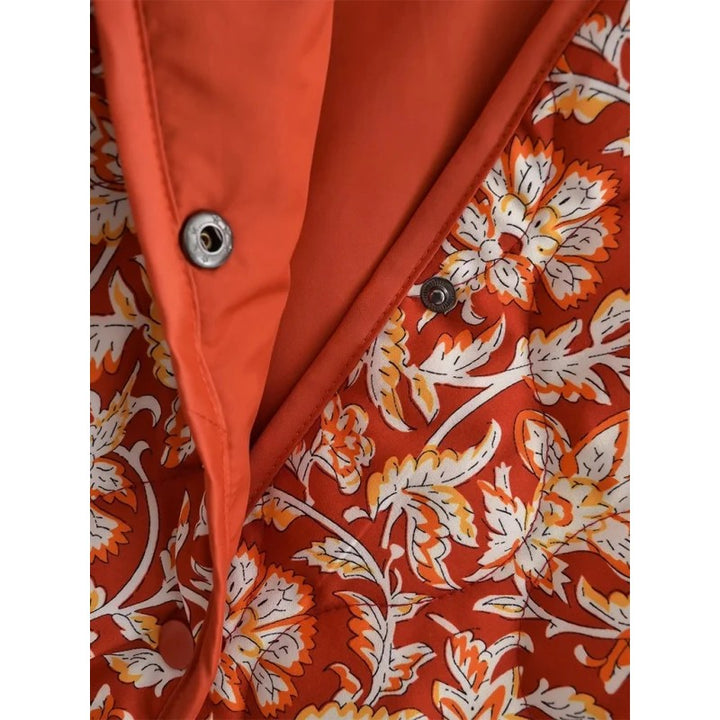 Ivy | Quilted Floral Zip-Front Jacket