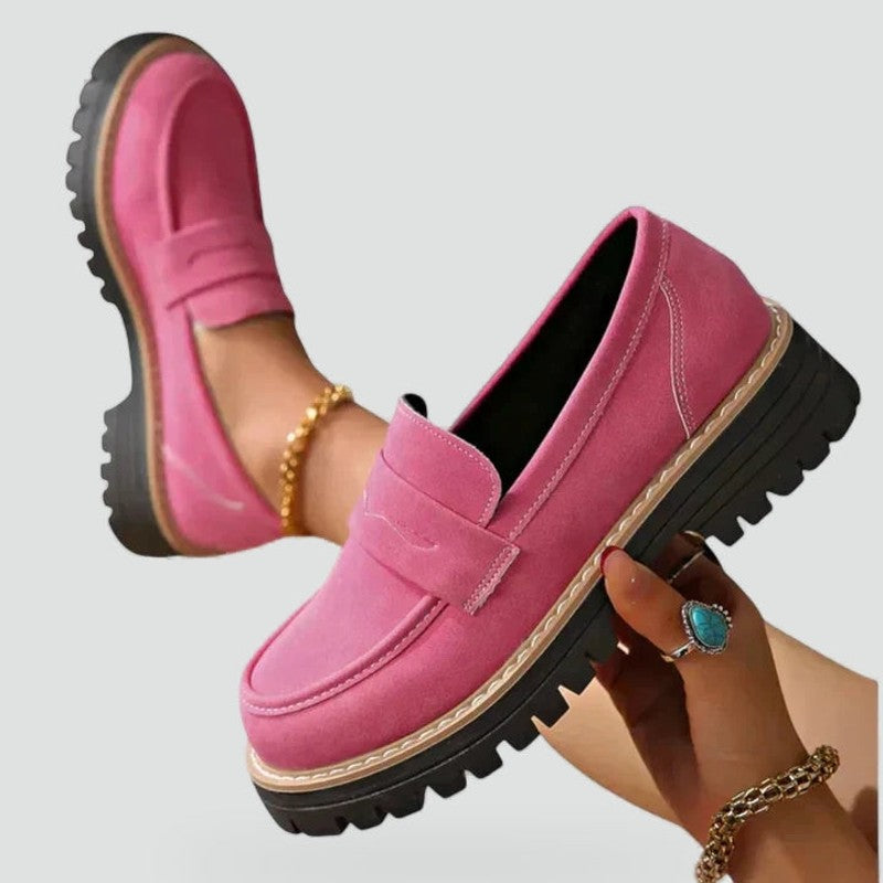 Lucile | Penny Loafer with Lug Sole