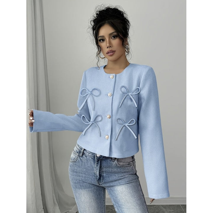 Odette | Cropped Bow-Detail Jacket