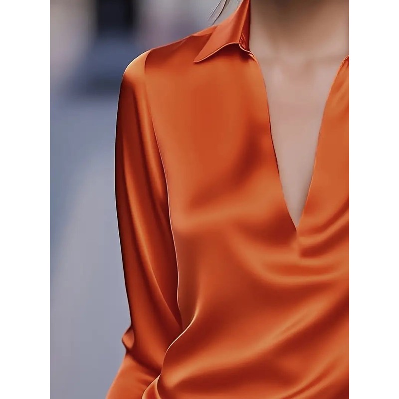 Anna | Soft Structured V-Neck Blouse