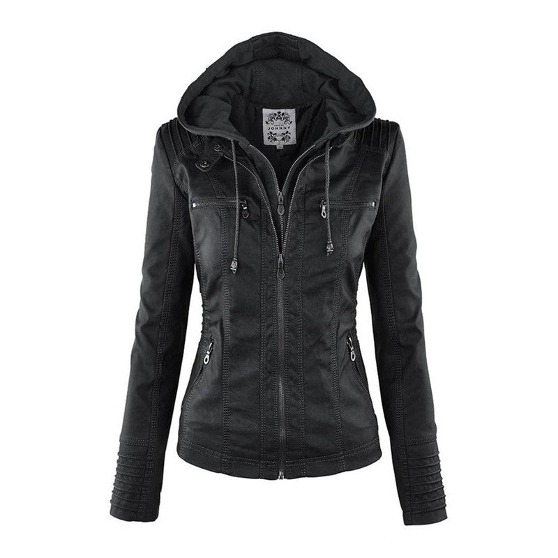 Lucinda | Tailored Hooded Moto Jacket