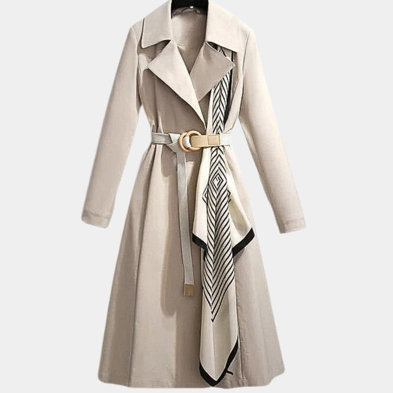 Clarice | A-Line Belted Trench Coat