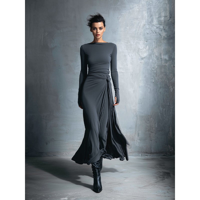Naiara | Wrap Knot Maxi Dress