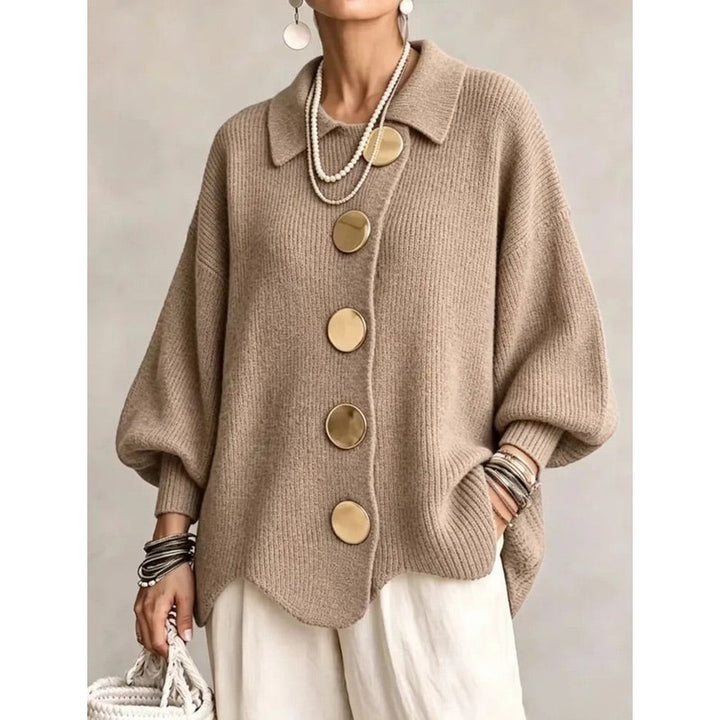 Matilda | Oversized Ribbed Button Cardigan