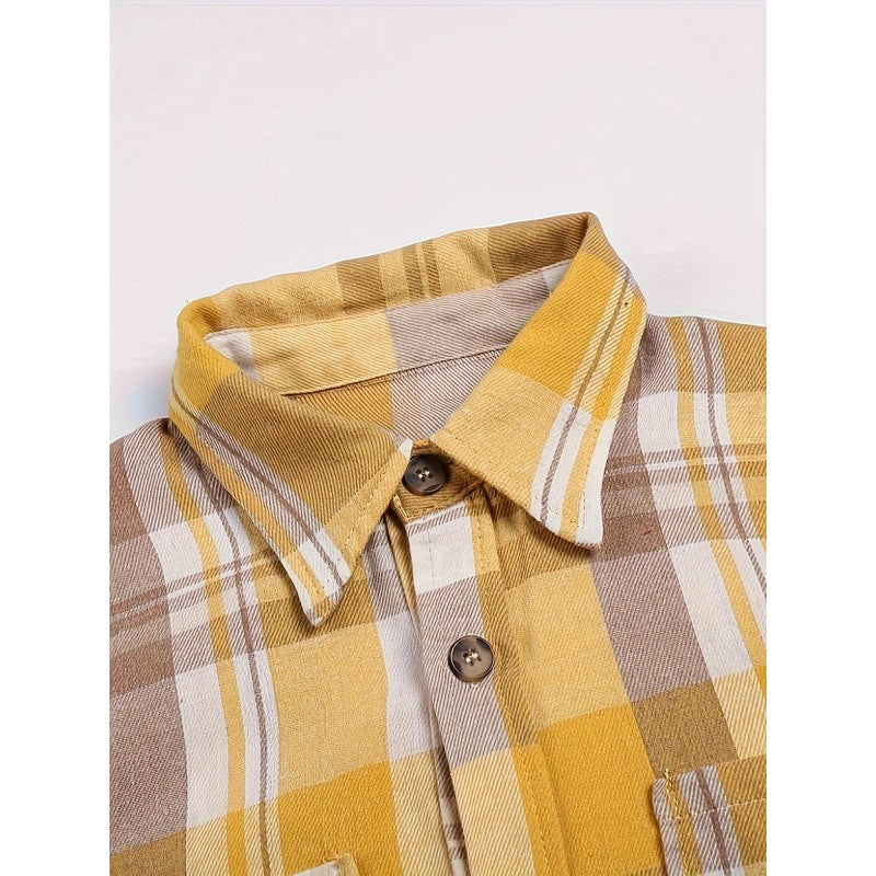 Juliette | Oversized Plaid Long-Sleeve Shirt