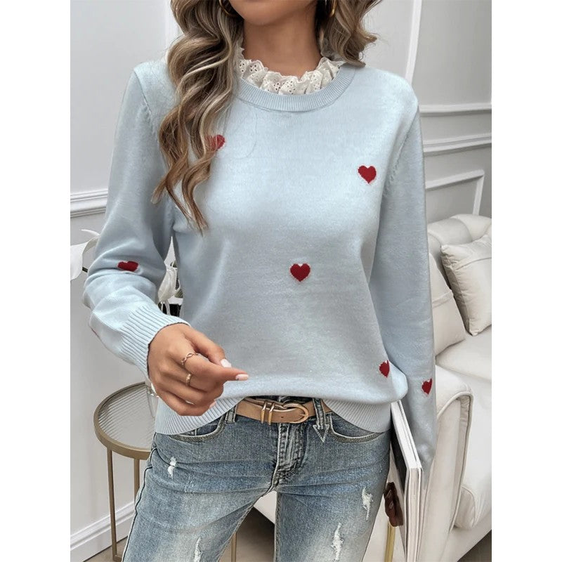 Eleanor | Ribbed Crew Neck Knit Jumper