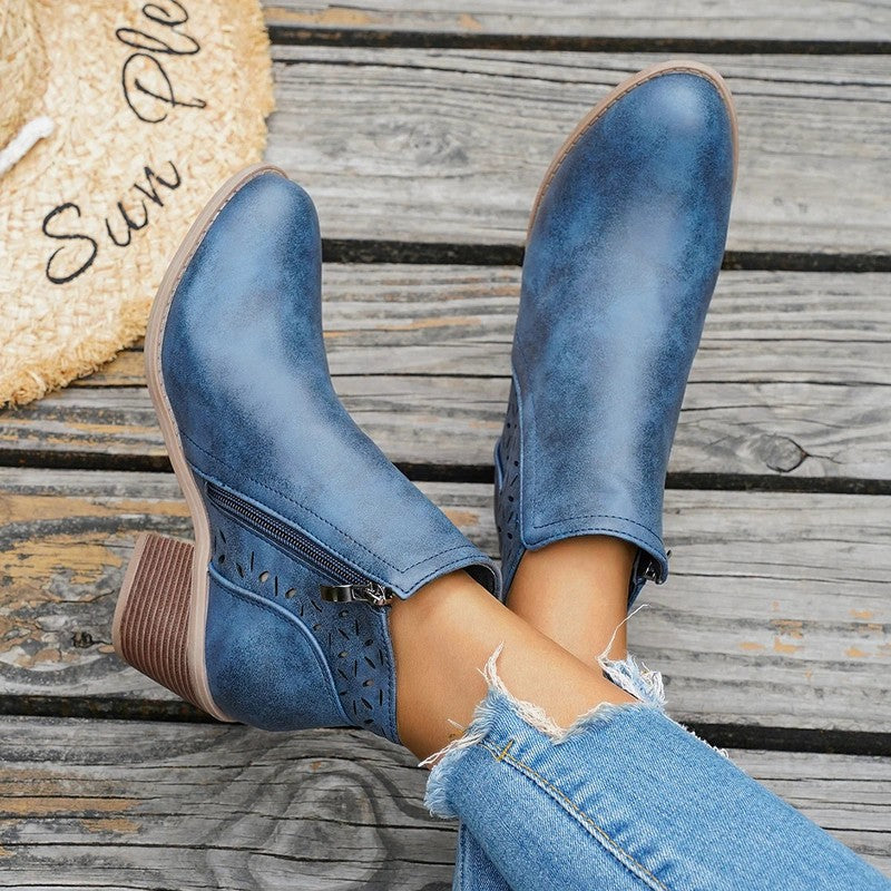 Garance | Western Mid-Heel Boots