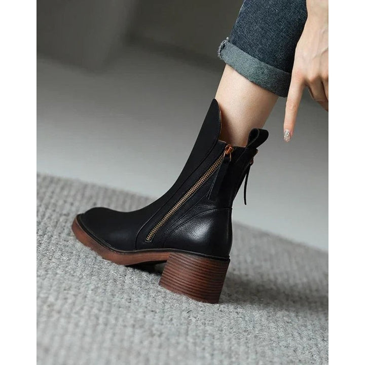 Pernelle | Square Heel Ankle Boots