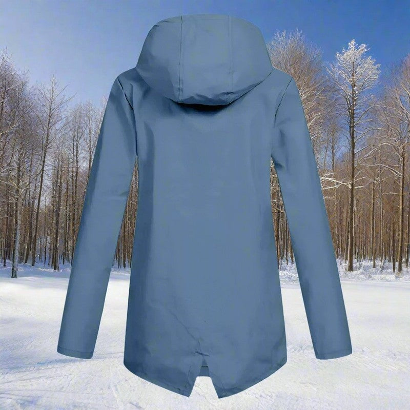 Lorraine | Women's Longline Hooded Rain Jacket