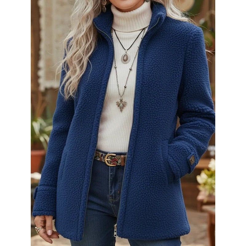 Patricia | Stand-Collar Zip Coat