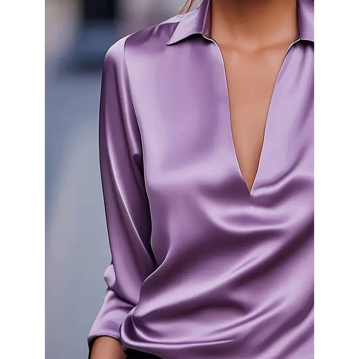 Anna | Soft Structured V-Neck Blouse