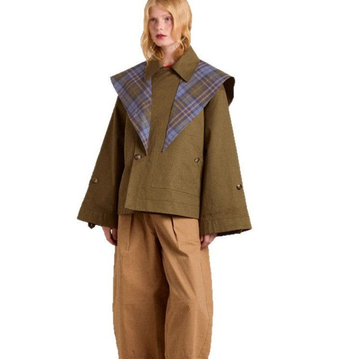 Lorna | Oversized Button-Front Utility Coat