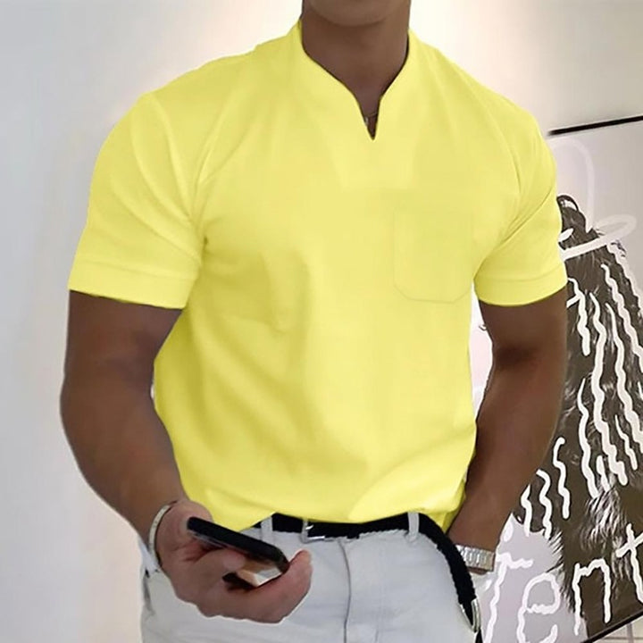 Logan | Structured V-Neck Polo Shirt