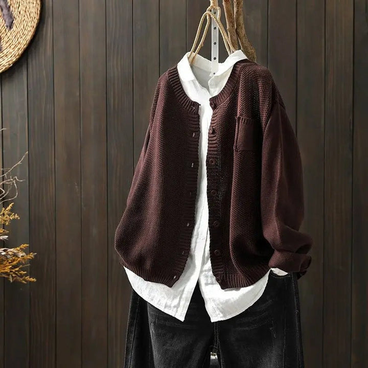Isabelle | Cardigan dalla vestibilità ampia con bottoni sul davanti
