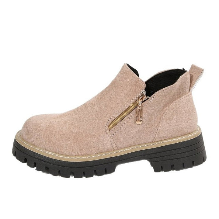 Blandine | Platform Ankle Boots with Side Zip